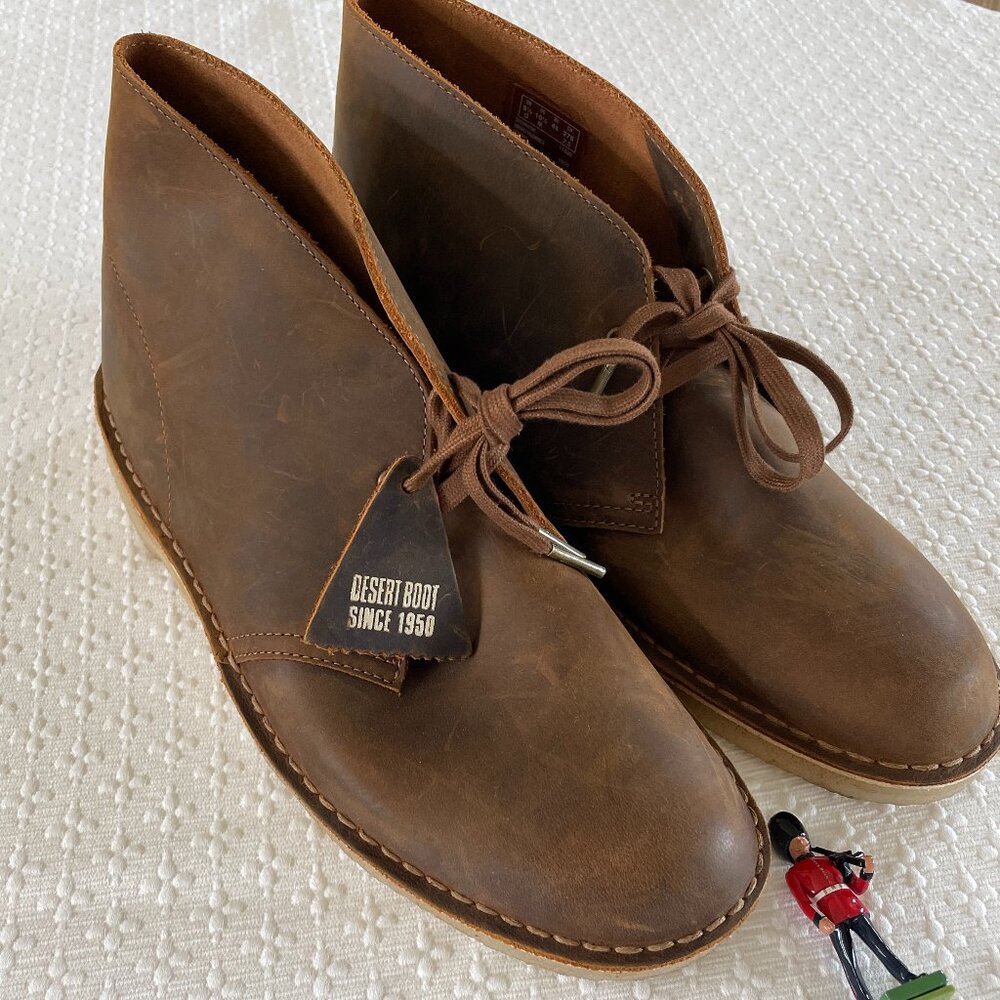 Clarks Brown Leather Desert Chukka Boots